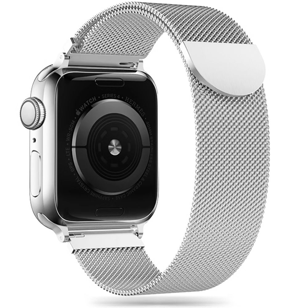 TECH-PROTECT MILANESEBAND APPLE WATCH 4 / 5 / 6 / 7 / 8 / 9 / SE (38 / 40 / 41 MM) СЕРЕБРИСТЫЙ