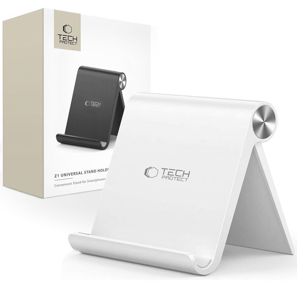 TECH-PROTECT Z1 universalus stovas-laikiklis išmanusis telefonas & planšetė baltas