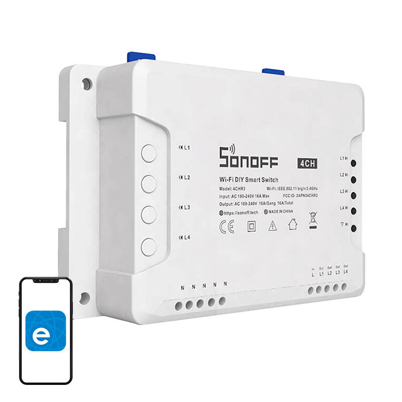 SONOFF 4CHR3 4-Channel Wi-Fi Smart Switch