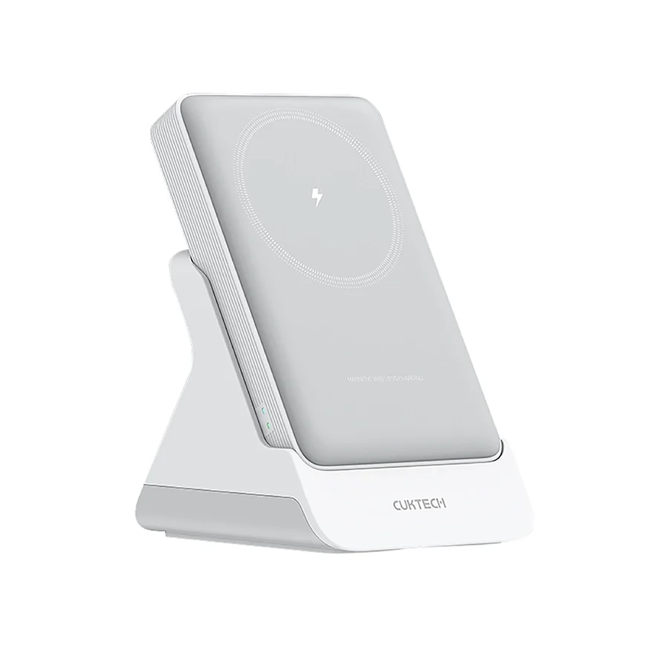 Cuktech WPB100N išorinė baterija 10 000 mAh, 20 W, su magnetiniu tvirtinimu ir stovu – balta