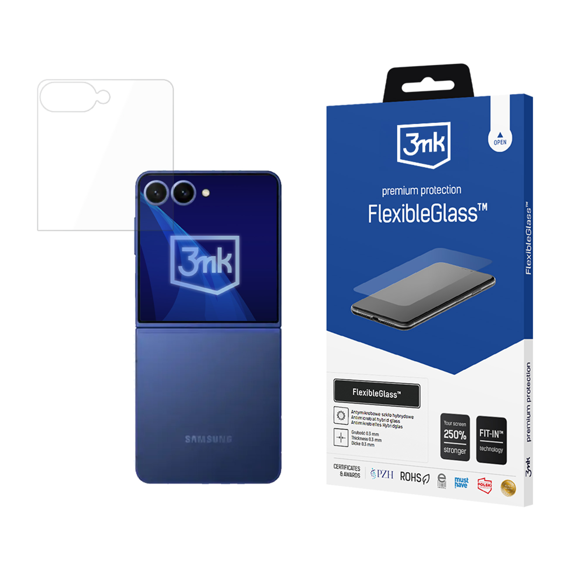 3mk FlexibleGlass™ гибридное стекло Samsung Galaxy Z Flip 8