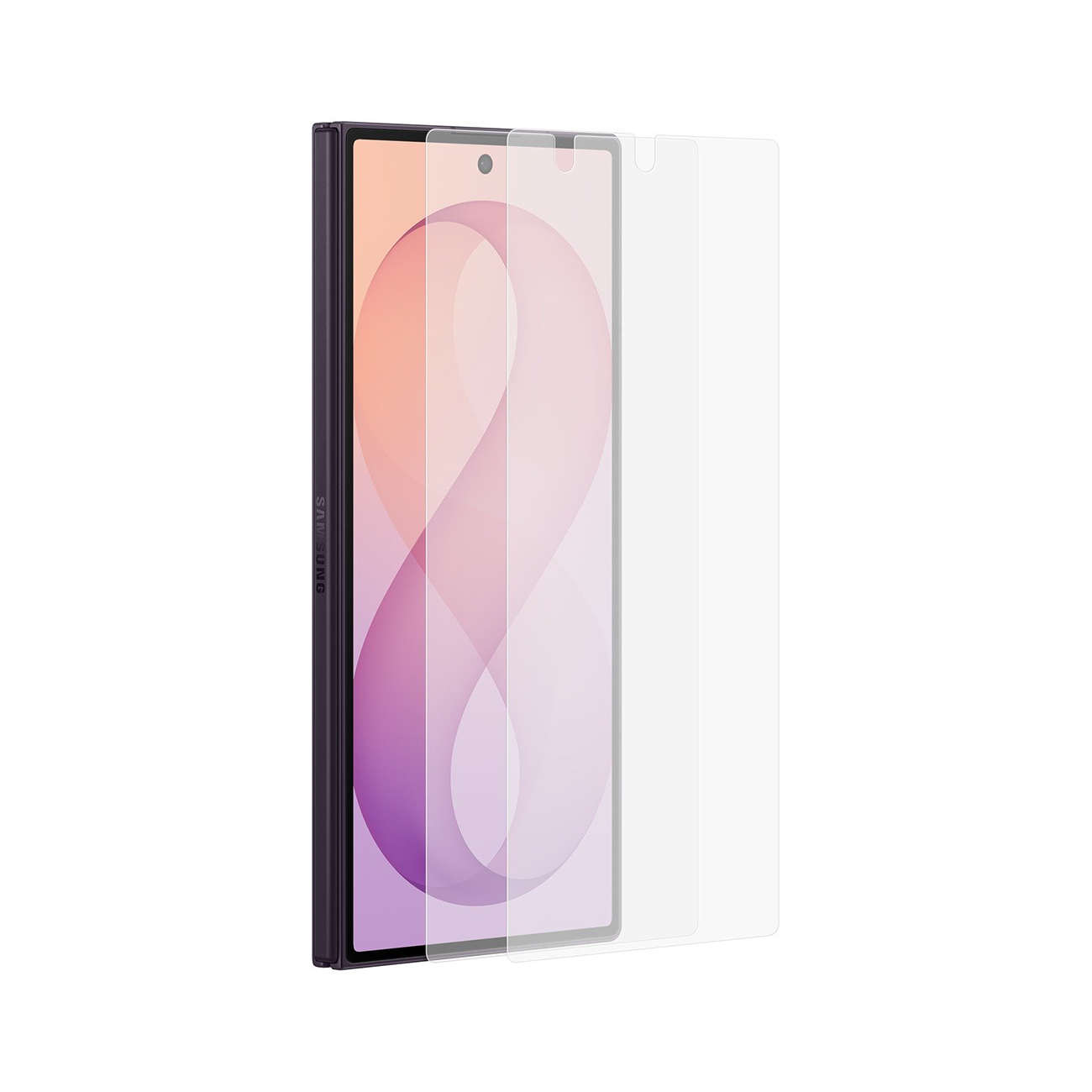 „Samsung EF-UF976CTE“ antirefleksinė priekinio ekrano apsauginė plėvelė, skirta „Samsung Galaxy Z Fold 8 Ultra“, 2 vnt.