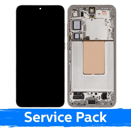 LCD Display Compatible With Samsung S926 S24 Plus with Frame / Amber Yellow / (Service Pack) +INCLUDING BATTERY