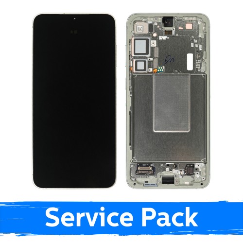 LCD Display Compatible Samsung S926 S24 Plus with Frame / Jade Green / (Service Pack) +INCLUDING BATTERY