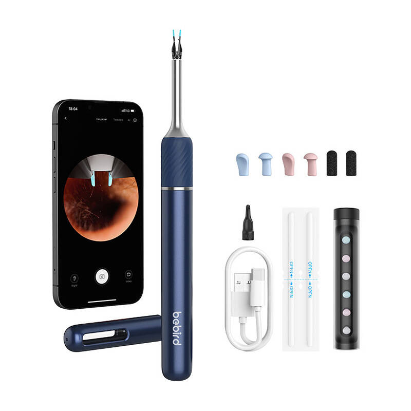 Išmanusis vaizdinis ausų valymo prietaisas Bebird Note 5 (mėlynas)