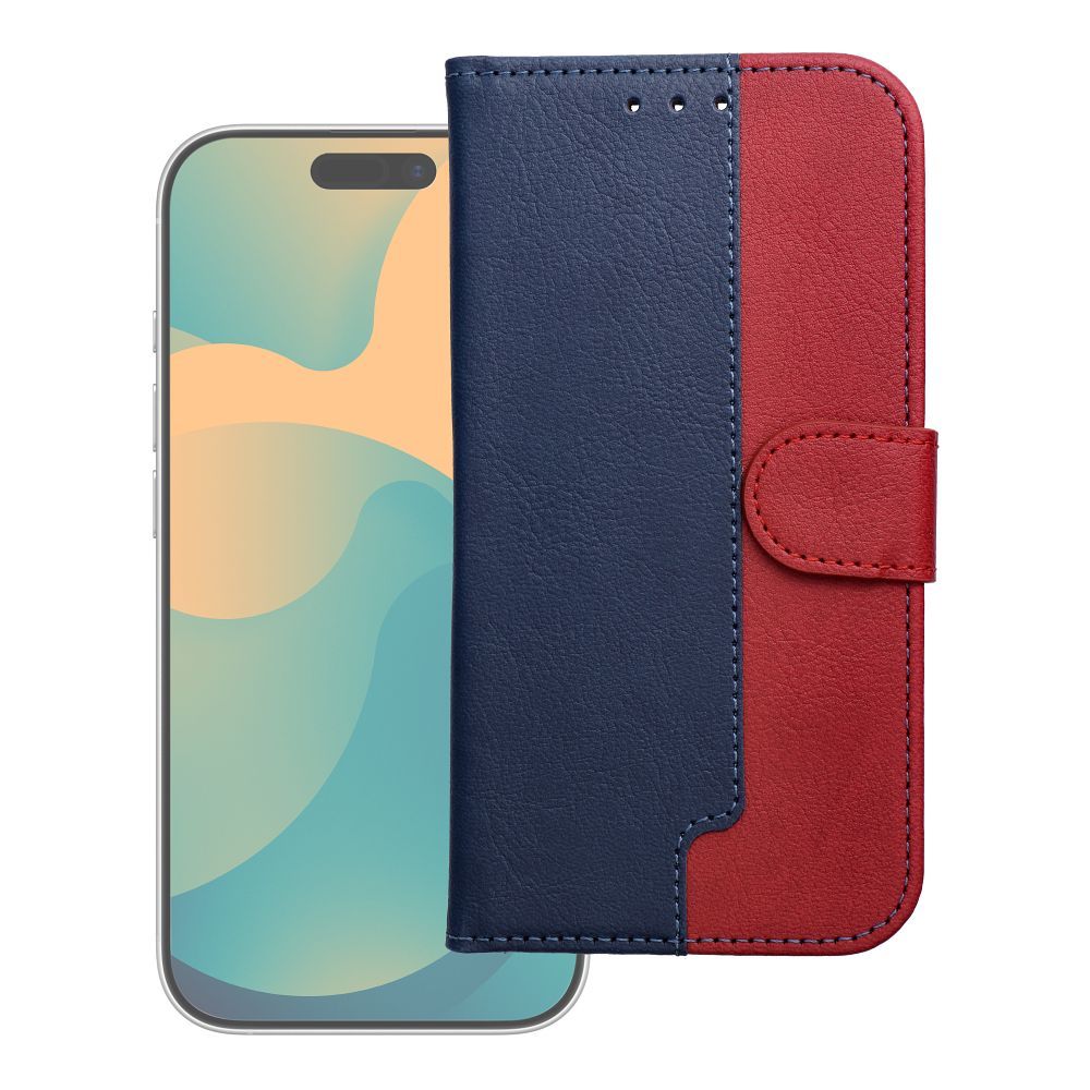 Чехол-книжка для iPhone 17 / 18 Split Book темно-синий и красный