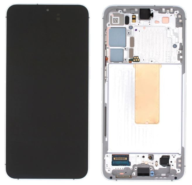 Ekranas Samsung S916 S23+ 5G su lietimui jautriu stikliuku ir rėmeliu Lime originalus (service pack)