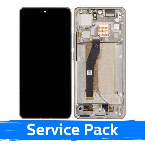 Ekranas skirtas Xiaomi 14T Pro su rėmeliu / Titan Grey / (Service Pack)