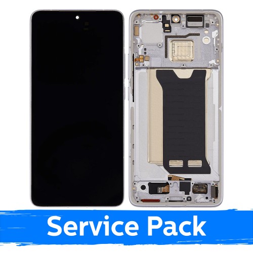Ekranas skirtas Xiaomi Poco F7 Pro 5G su rėmeliu / Silver / (Service Pack)