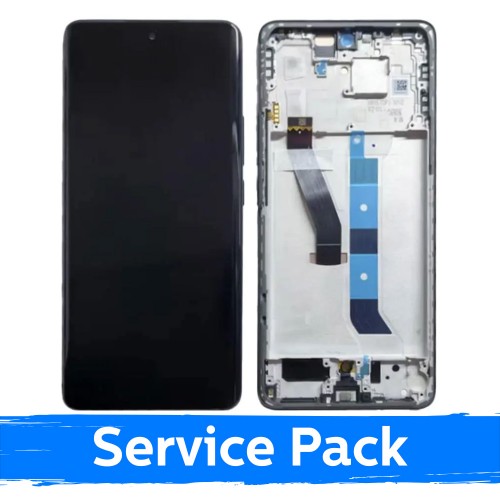 LCD-дисплей, совместимый с Xiaomi Redmi Note 15 5G, с рамкой / туманно-фиолетовый / (сервисный комплект)