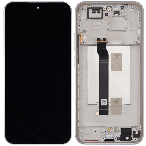 Ekranas skirtas Xiaomi Redmi Note 15 Pro 5G su rėmeliu / Titanium / (Service Pack)
