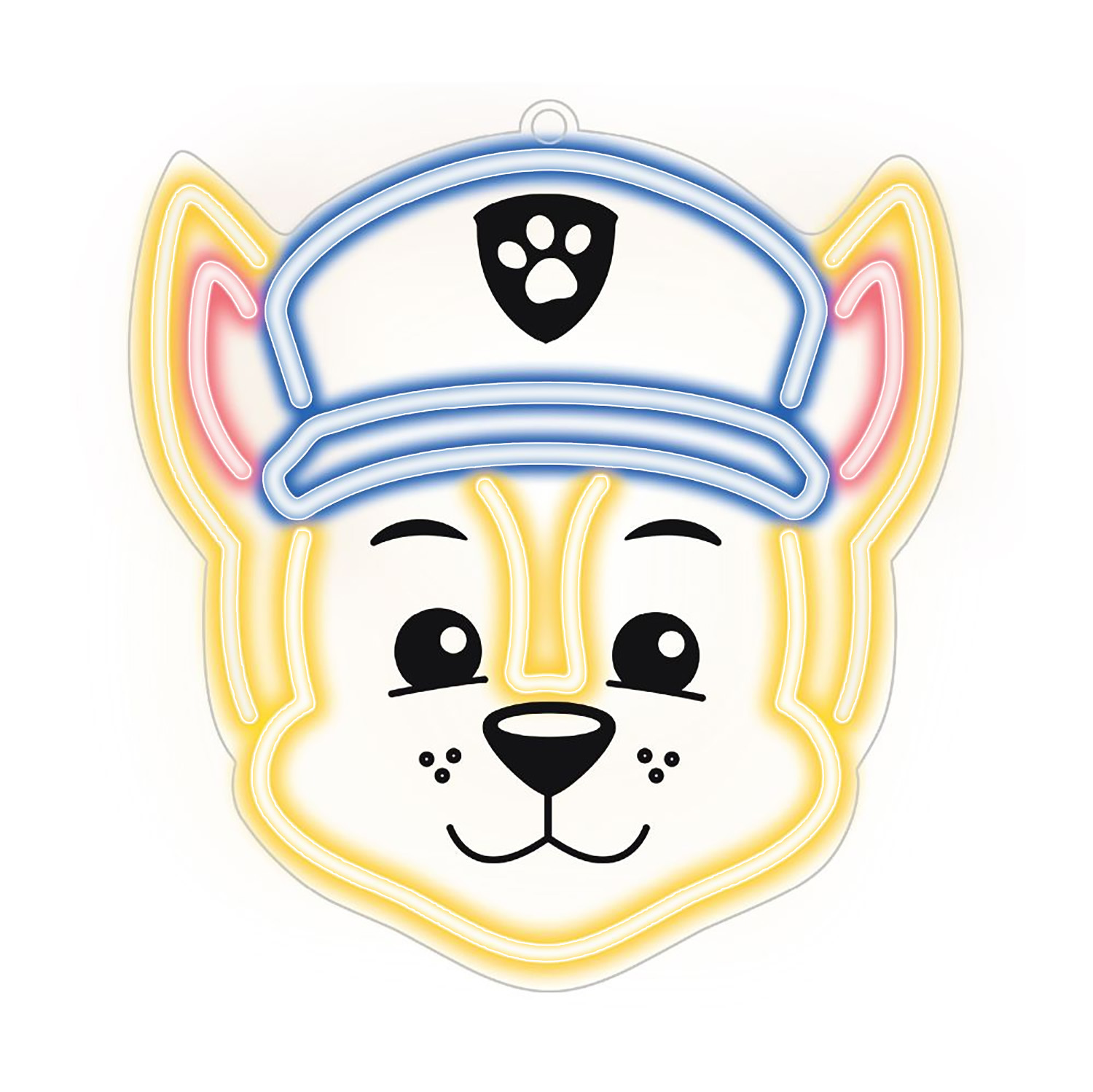 Pakabinama neoninė LED dekoracija ant organinio stiklo Paw Patrol – Chase OW-130346