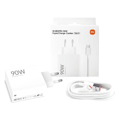 Įkroviklis originalus Xiaomi (BHR9459EU) 90W + type-C kabelis baltas su įpakavimu