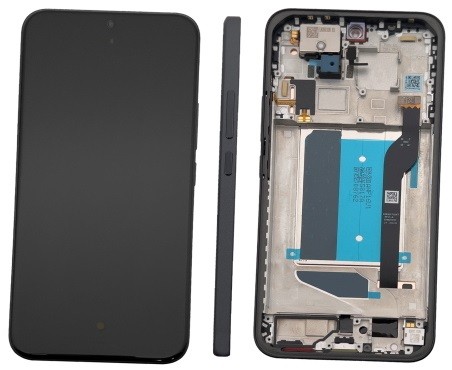 Ekranas Xiaomi Redmi Note 15 Pro+ 5G su lietimui jautriu stikliuku ir rėmeliu Black originalus (service pack)