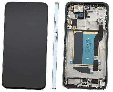 Ekranas Xiaomi Redmi Note 15 Pro+ 5G su lietimui jautriu stikliuku ir rėmeliu Glacier Blue originalus (service pack)