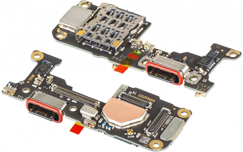 Flex Xiaomi 15T Pro with charging connector and microphone, SIM card contact original (service pack)