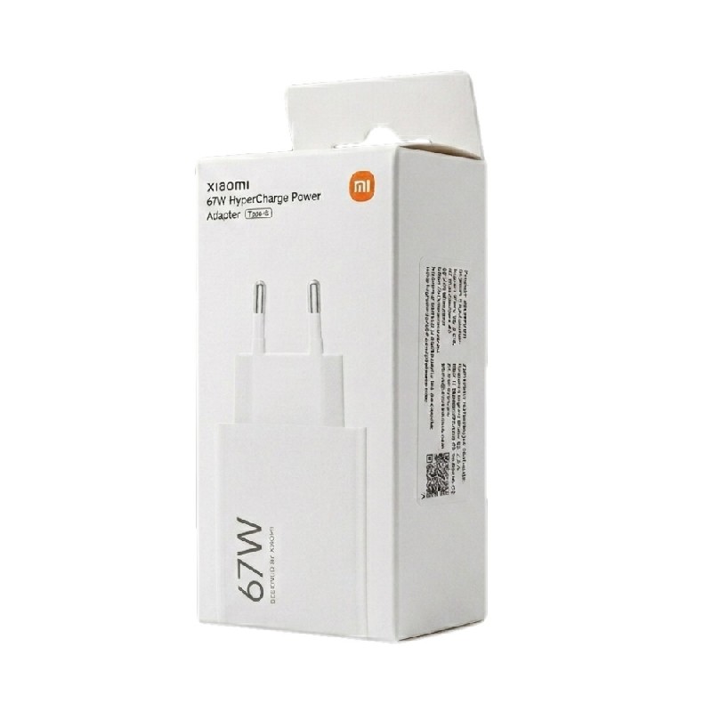 Įkroviklis originalus Xiaomi (BHR9465EU) 67W USB-A baltas su įpakavimu