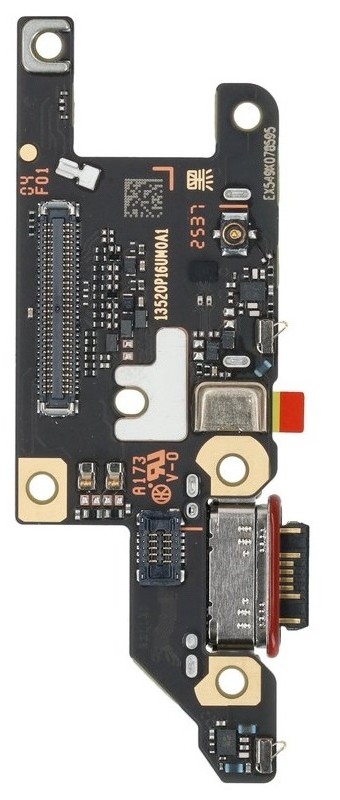 Шлейф Xiaomi Redmi Note 15 Pro+ 5G с разъемом зарядки и микрофоном, контакт SIM-карты оригинал (service pack)
