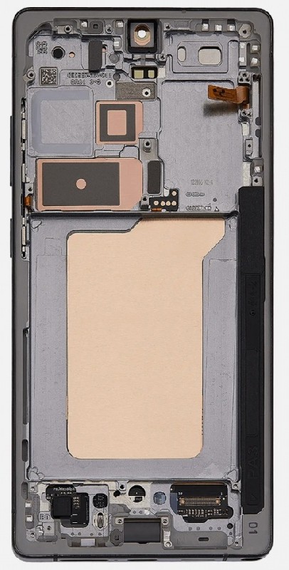 LCD экран Samsung S938 S25 Ultra с сенсорным экраном и рамкой Titanium Jet Black оригинал (в сборе service pack)