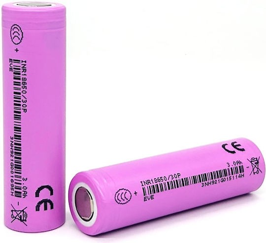 Литиевый аккумулятор EVE INR18650-30P (3000mAh 30A)