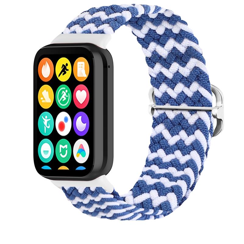 Pintas dirželis Mi Band 8 Pro/M8 Pro (10) mėlynas ir baltas