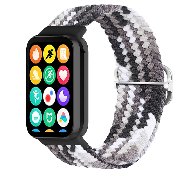 Pintas dirželis Mi Band 8 Pro/M8 Pro (12) juodas ir baltas
