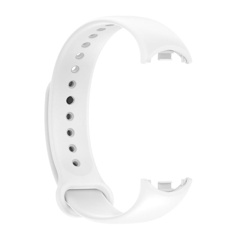 СИЛИКОНОВЫЙ РЕМЕШОК MI BAND 8/M8 (2). БЕЛЫЙ