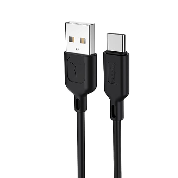 КАБЕЛЬ T-PHOX FAST TYPE-C 2.4A 1.2M ЧЕРНЫЙ