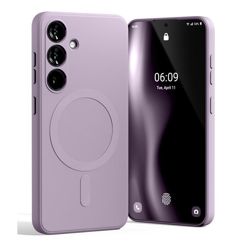 Mercury pusiau silikoninis Magsafe Samsung Galaxy S26+ alyvinė violetinė