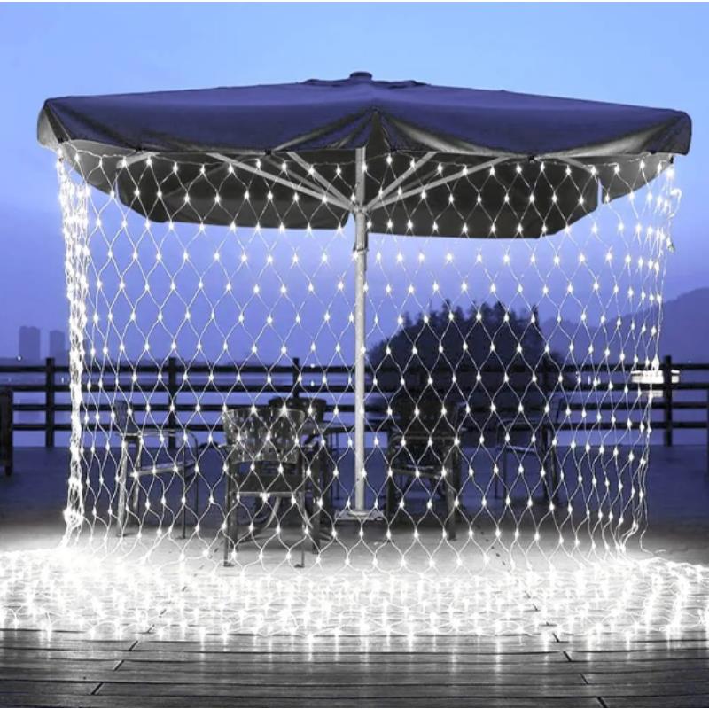 LED užuolaida (240 lempučių) 3M x 3M šaltai balta
