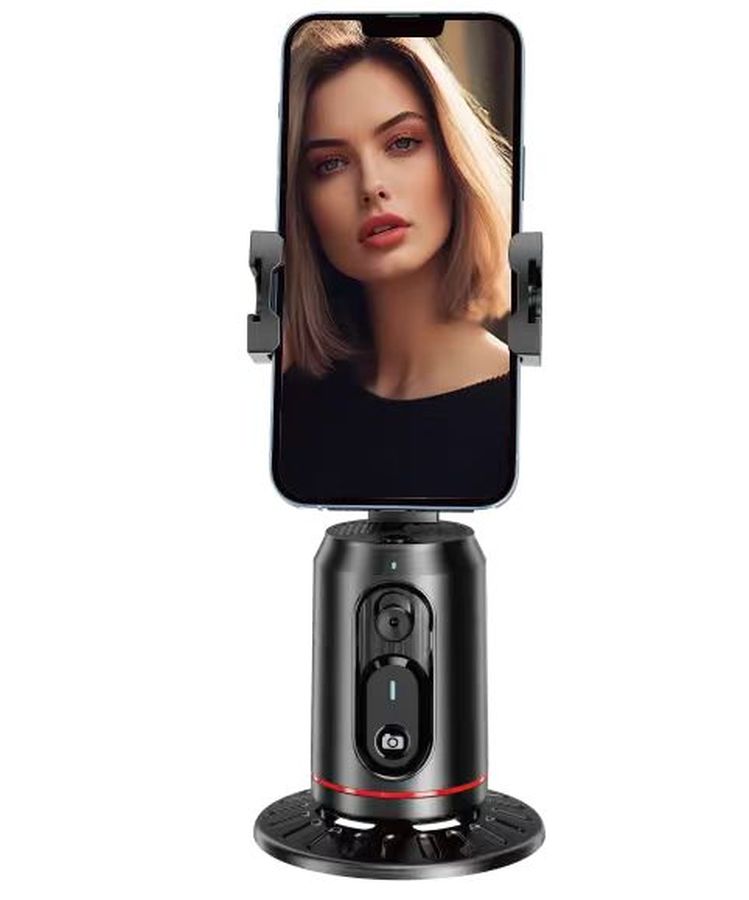 T-PHOX iCircle stabilizatorius/trikojis su AI 360 veido sekimu, juodas laikiklis
