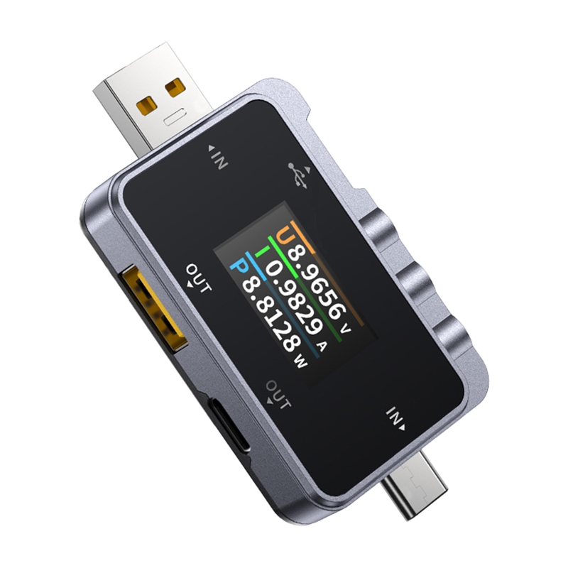USB testeris 2-in-1 FNIRSI FNAC-28 USB-C USB-A