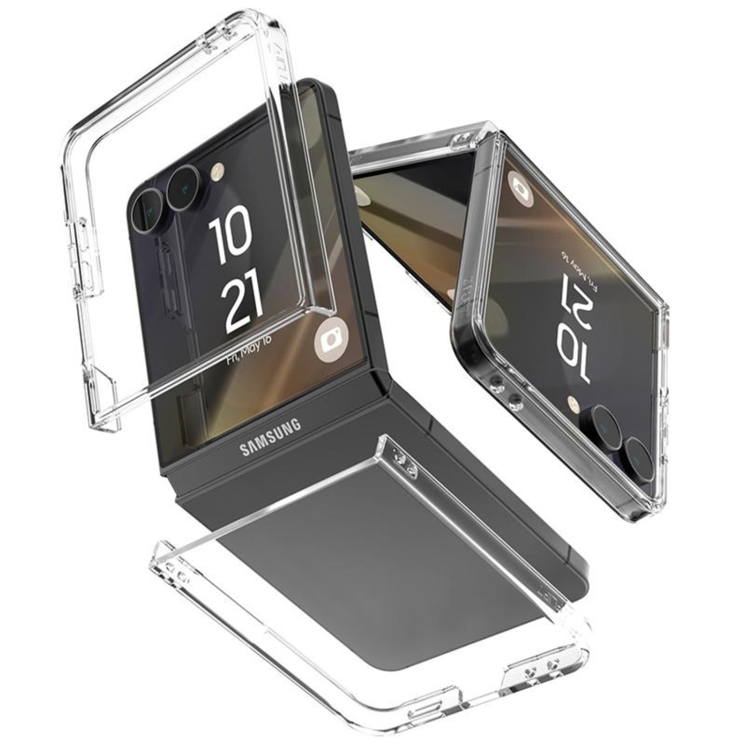 Mercury жесткий PC чехол Samsung Galaxy Z Flip7 прозрачный