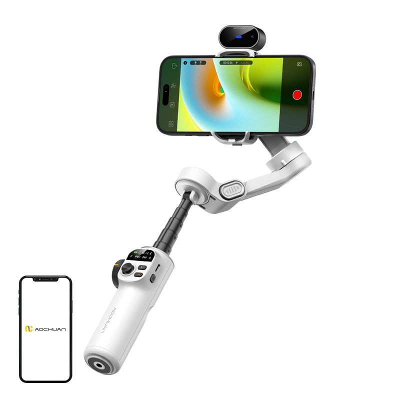 AOCHUAN X2 stabilizatorius su AI jutikliu (baltas)