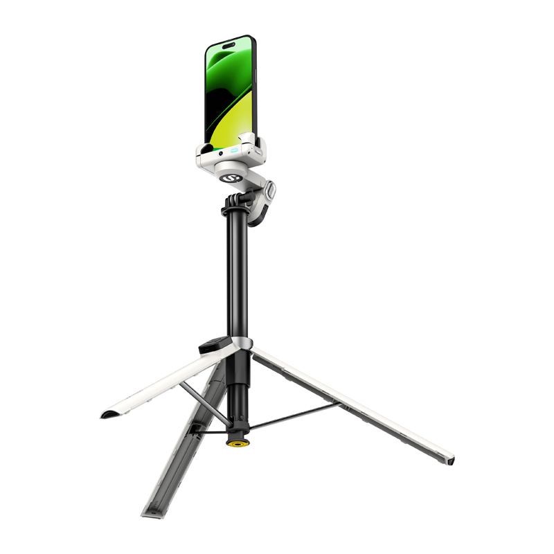 AOCHUAN M3 Pro stabilizatorius su RGB apšvietimu (baltas)