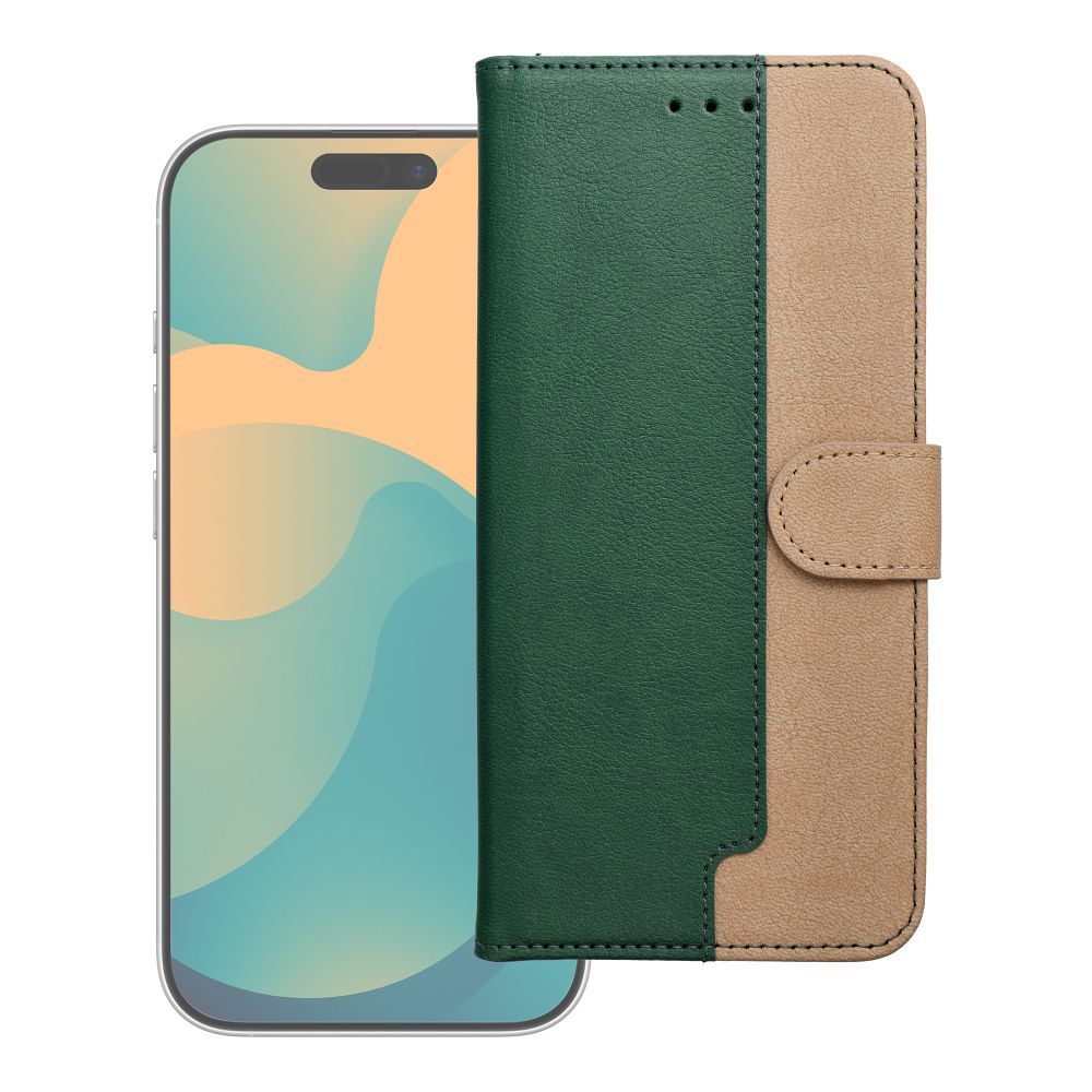 Чехол-книжка для Samsung S26 ULTRA Split Book зелено-золотой