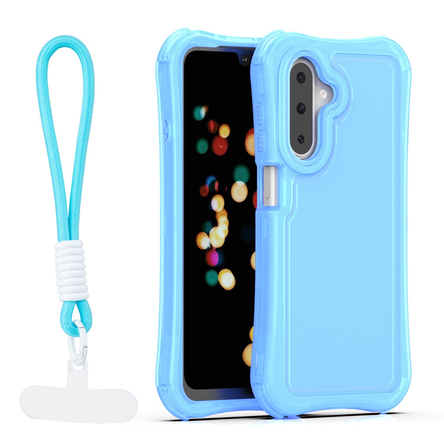 Safepop dėklas su dirželiu skirtas Samsung Galaxy A17 4G / A17 5G / A26 5G mėlynas