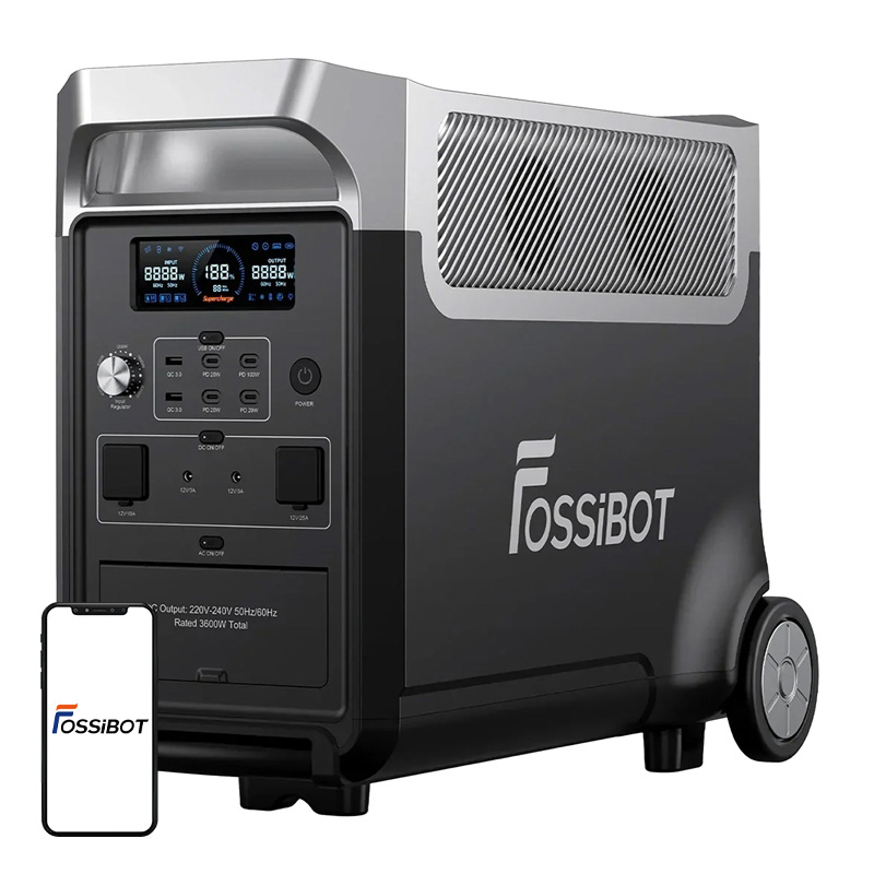 Зарядная станция FOSSIBOT F3600 Pro 3600W (черная)
