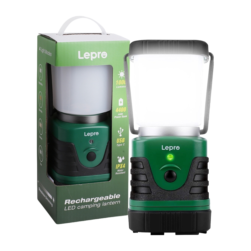 LEPRO 3300008 kempingo žibintas, 1000 lm, 3600 mAh