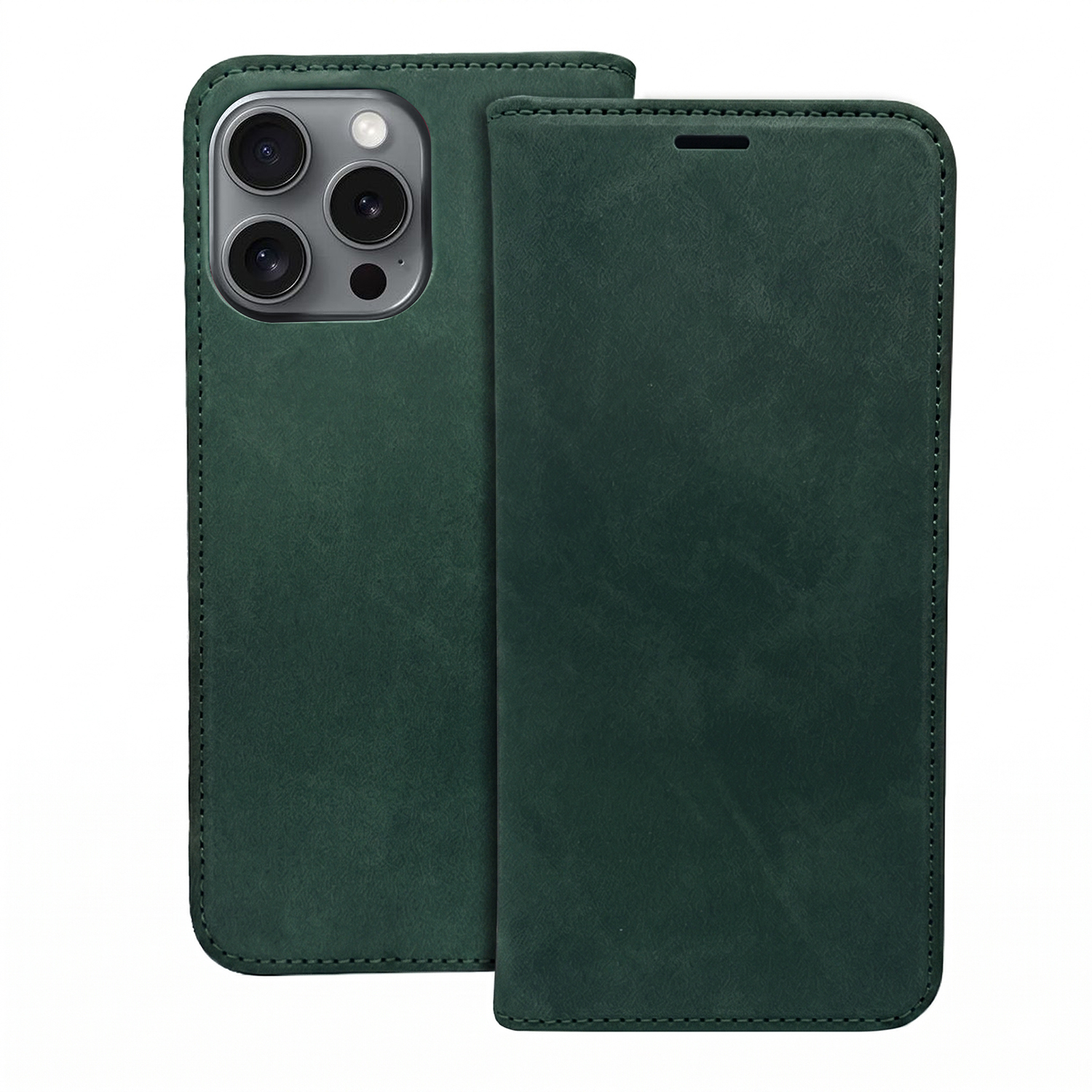 Smart Suede dėklas, skirtas Google Pixel 11 / 11 Pro, žalias
