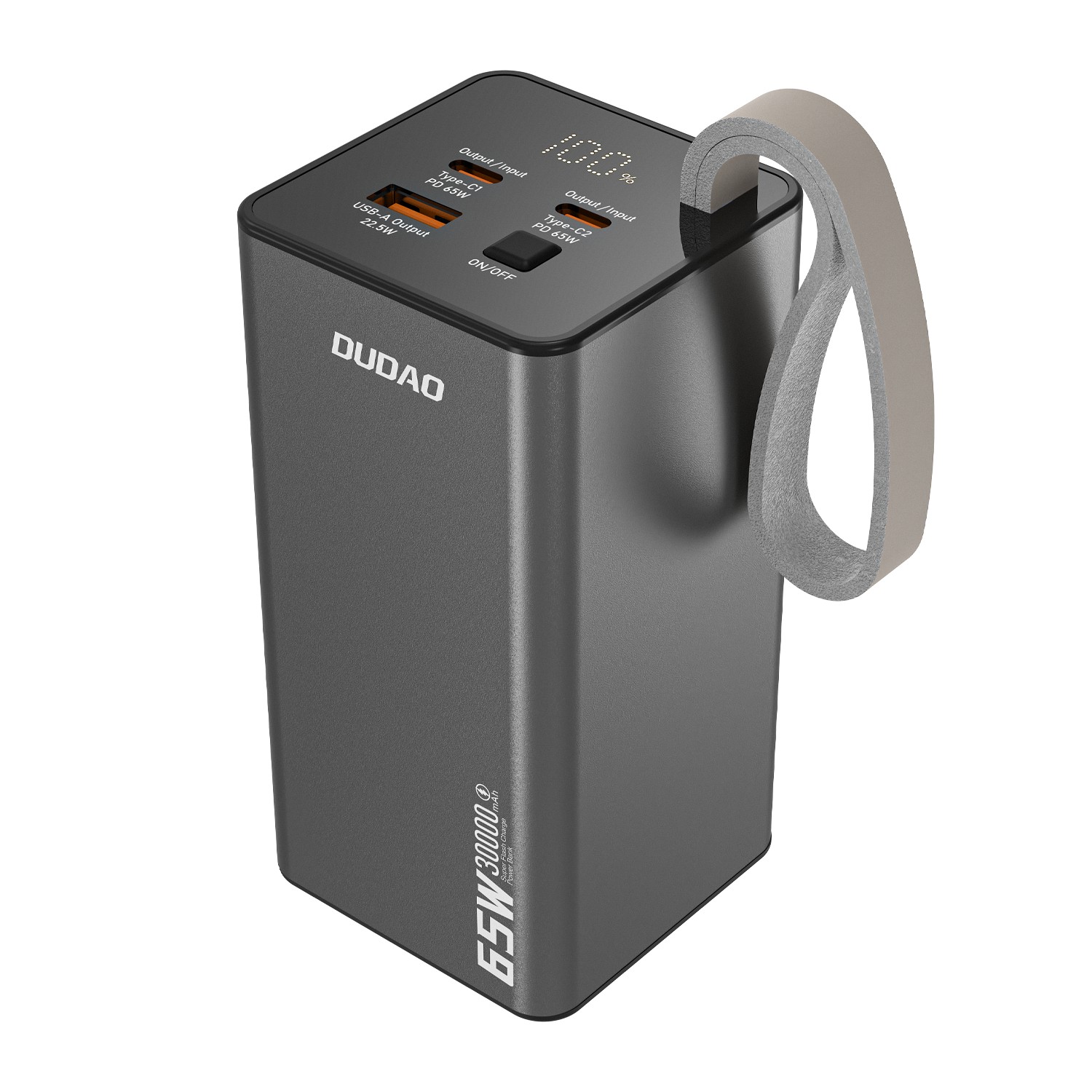Išorinė baterija Power Bank Dudao K65+ 65W 30000mAh juoda