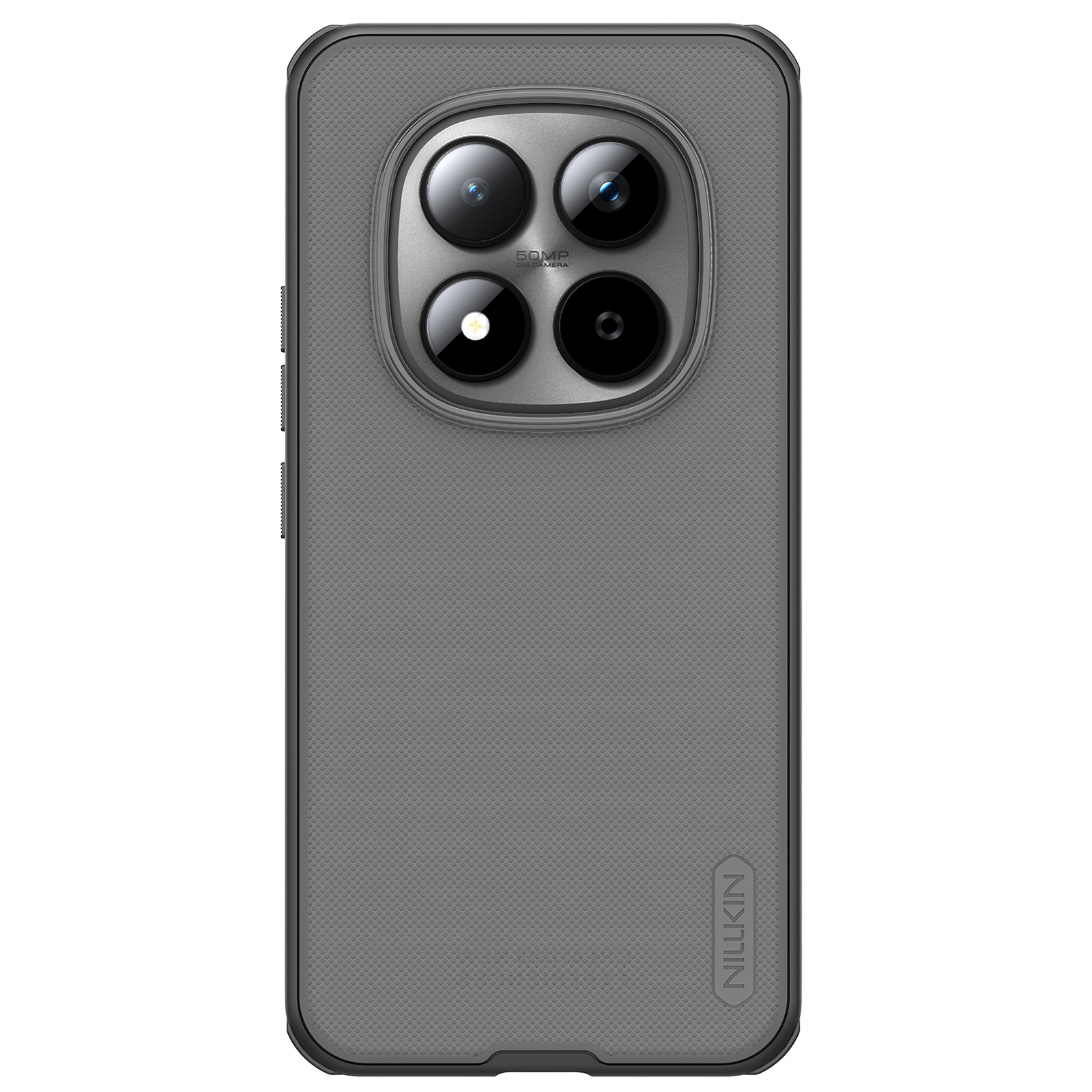 Nillkin Super Frosted Shield Pro dėklas Xiaomi Redmi Note 15 Pro+ 5G/Poco M8 Pro 5G skaidrus juodas