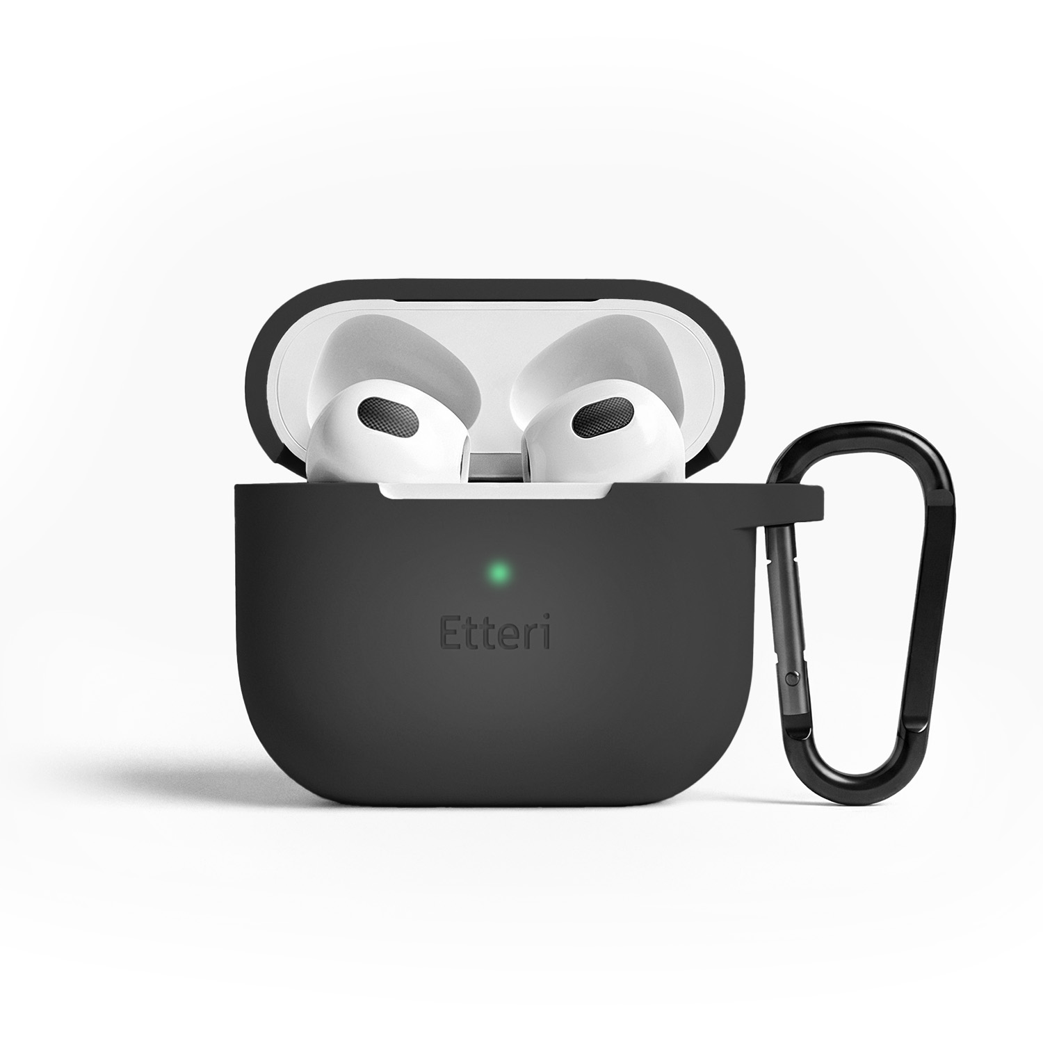 Etteri silikoninis dėklas, skirtas AirPods 3 juodas