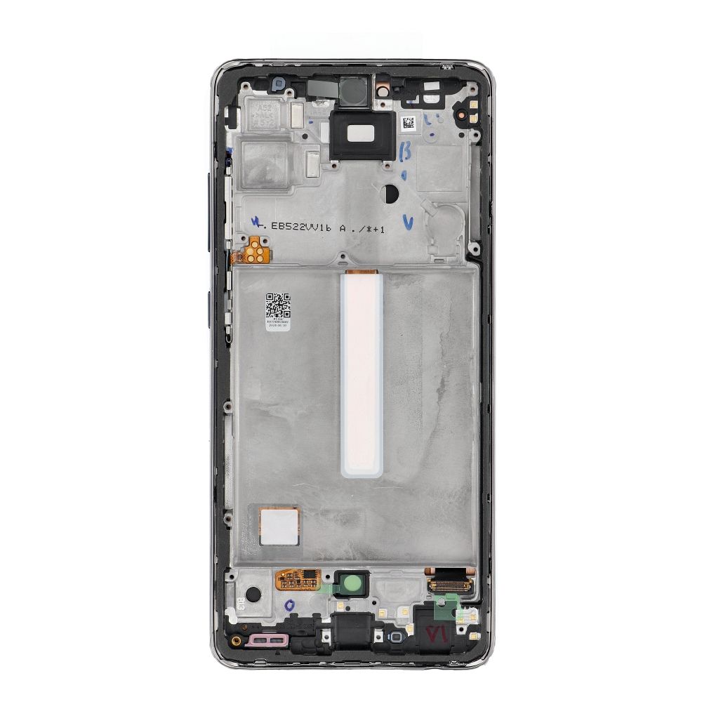 FIXCELL AMOLED LCD ekranas su rėmeliu, skirtas SAMSUNG A52 4G/5G, juodas (pakeistas stiklas)