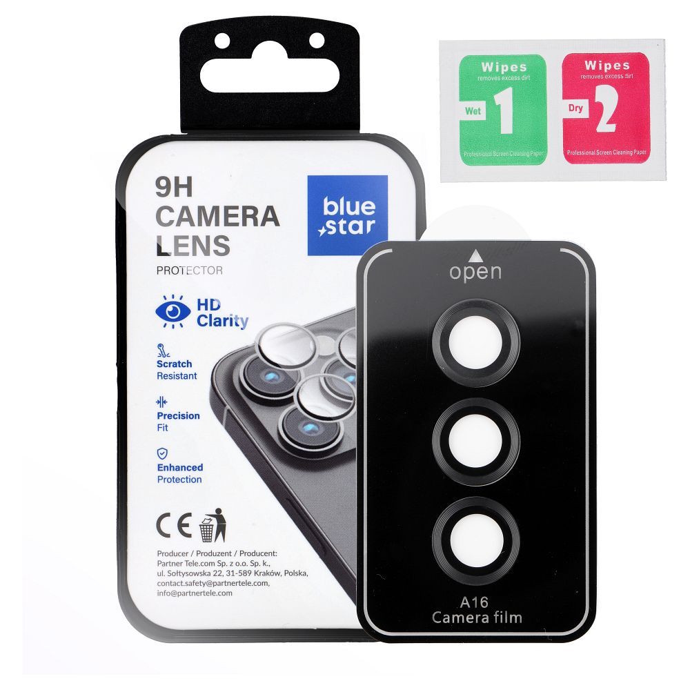 Kameros objektyvo apsauga BLUE STAR Easy Install SAMSUNG A16, juoda