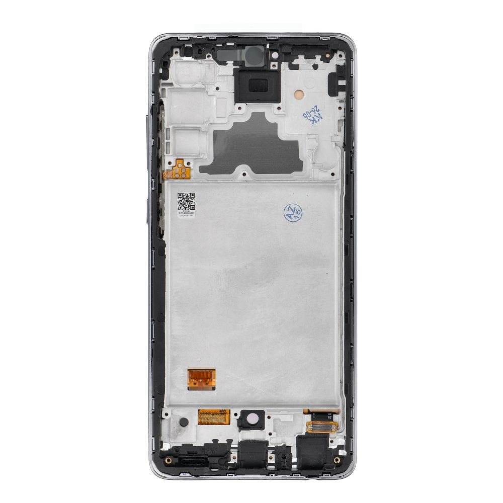 REWA OLED LCD ekranas su rėmeliu, skirtas SAMSUNG A72 4G, juodas
