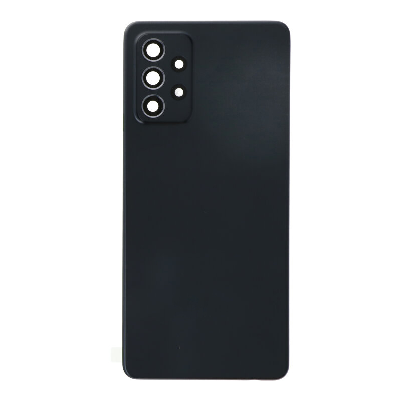 Galinis dangtelis Samsung A72 4G A725 / A72 5G A726 juodas (su kameros stikliuku) OEM