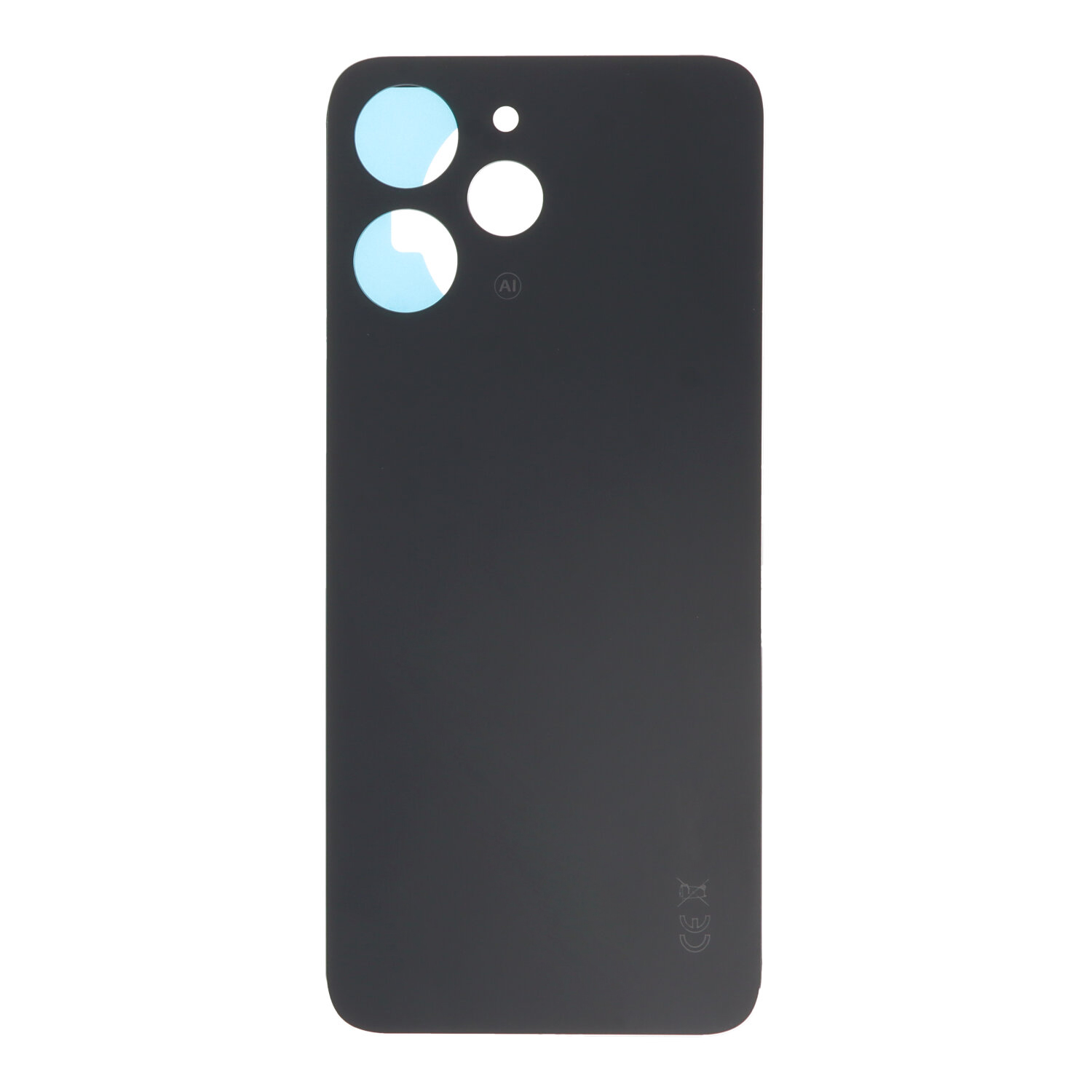 Galinis dangtelis Xiaomi Redmi 12 vidurnakčio juodas OEM