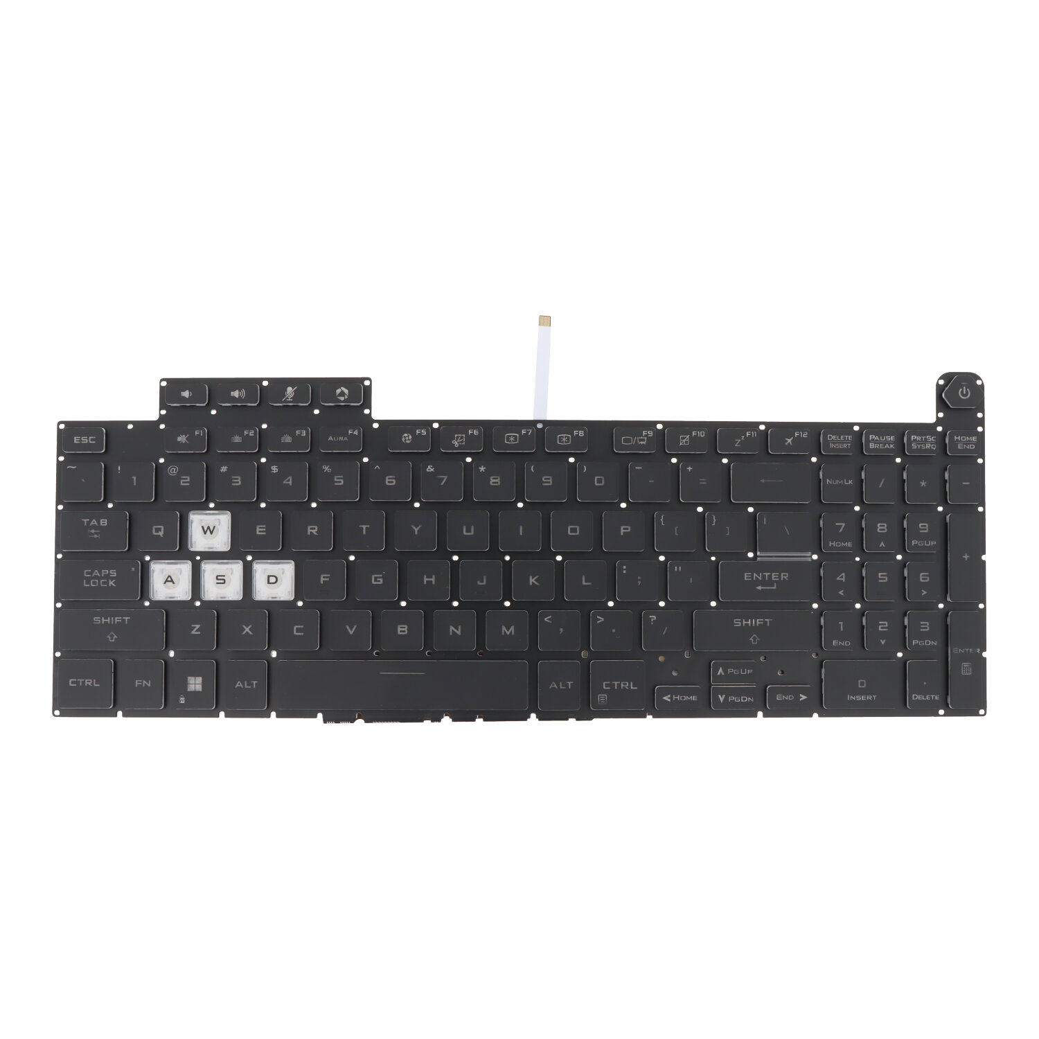 Klaviatūra Asus TUF Gaming A15 / F15 / A17 / F17 / FA507 / FX507 / FX707 / FA707 / FX517 US su apšvietimu