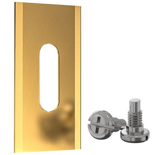 Automatinės vejapjovės peiliukai, 35x18x0.6 mm, padengti titanu, 30vnt.